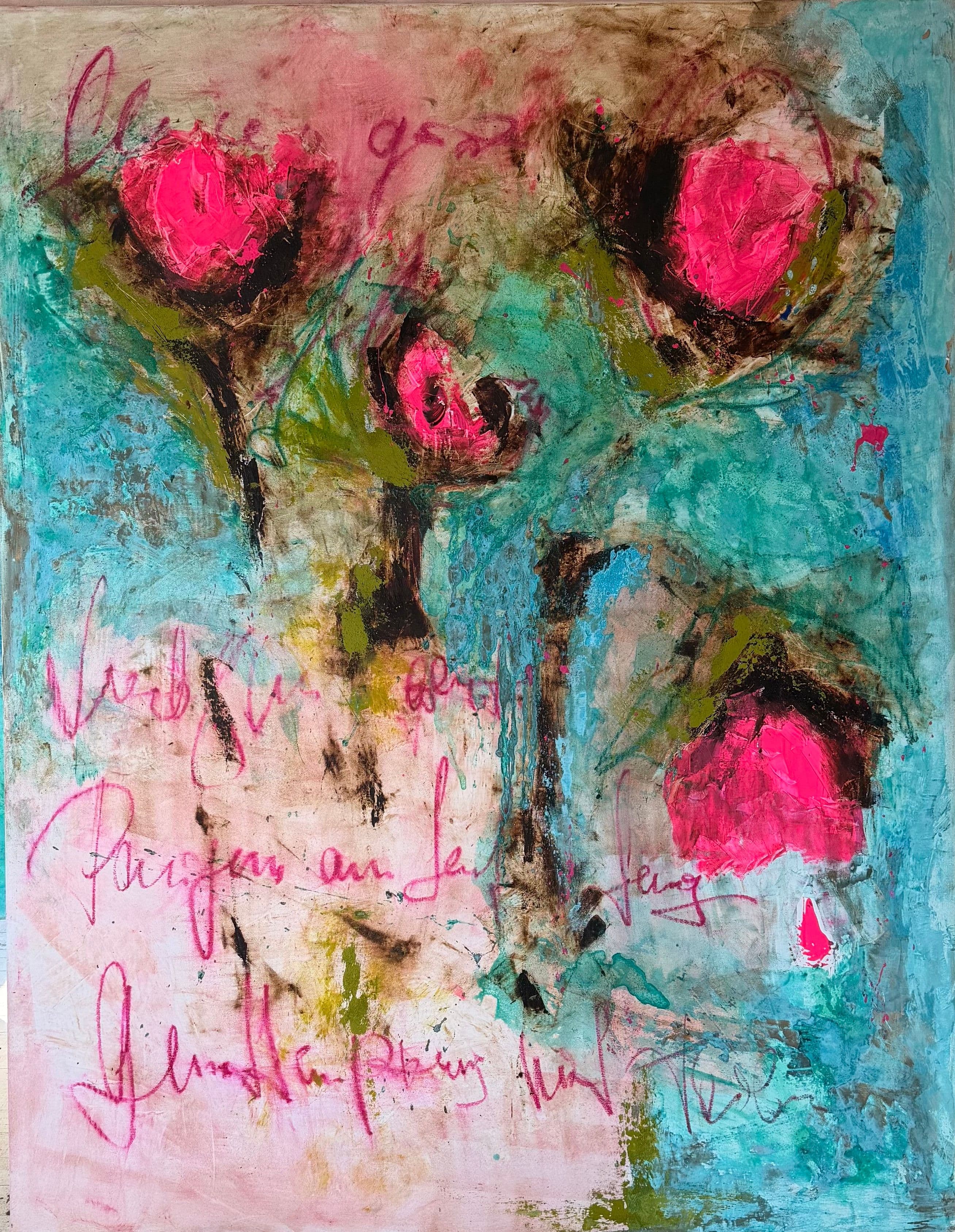 Statement Art colorful Abstrakte Malerei